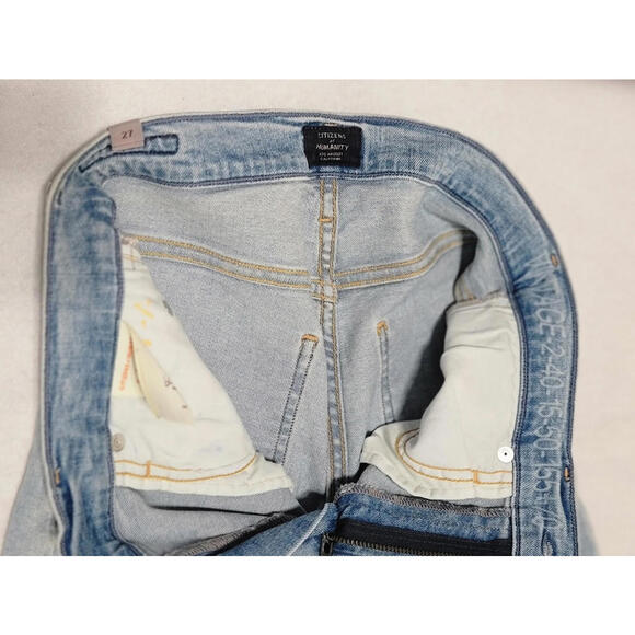 Citizens of Humanity Premium Vintage Jeans Light Wash Size 27 Frayed Seams USA - Picture 3 of 9